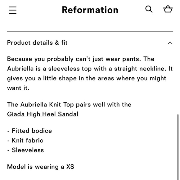 SOLD Aubriella knit top NWT - Picture 5 of 8